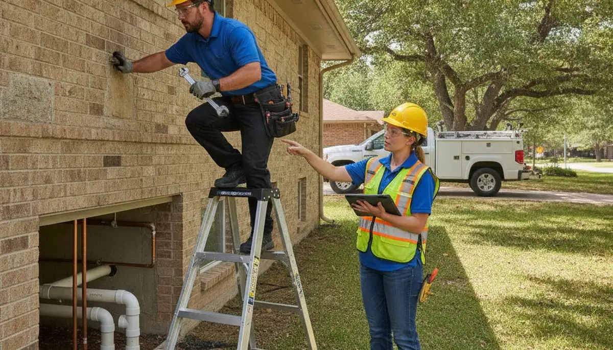 Austin, TX plumbing repair technician providing emergency leak and pipe repair service
