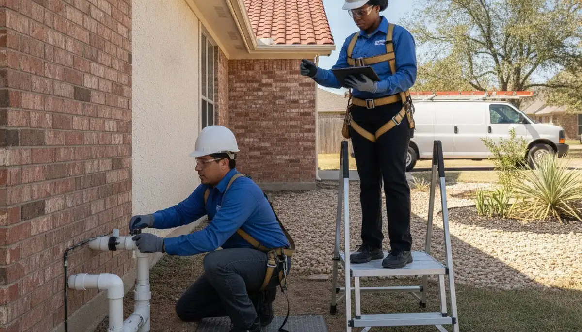 Emergency plumber truck for plumbing repair services in Austin, TX