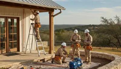 Emergency plumber repairing pipe in Austin, TX for fast plumbing service