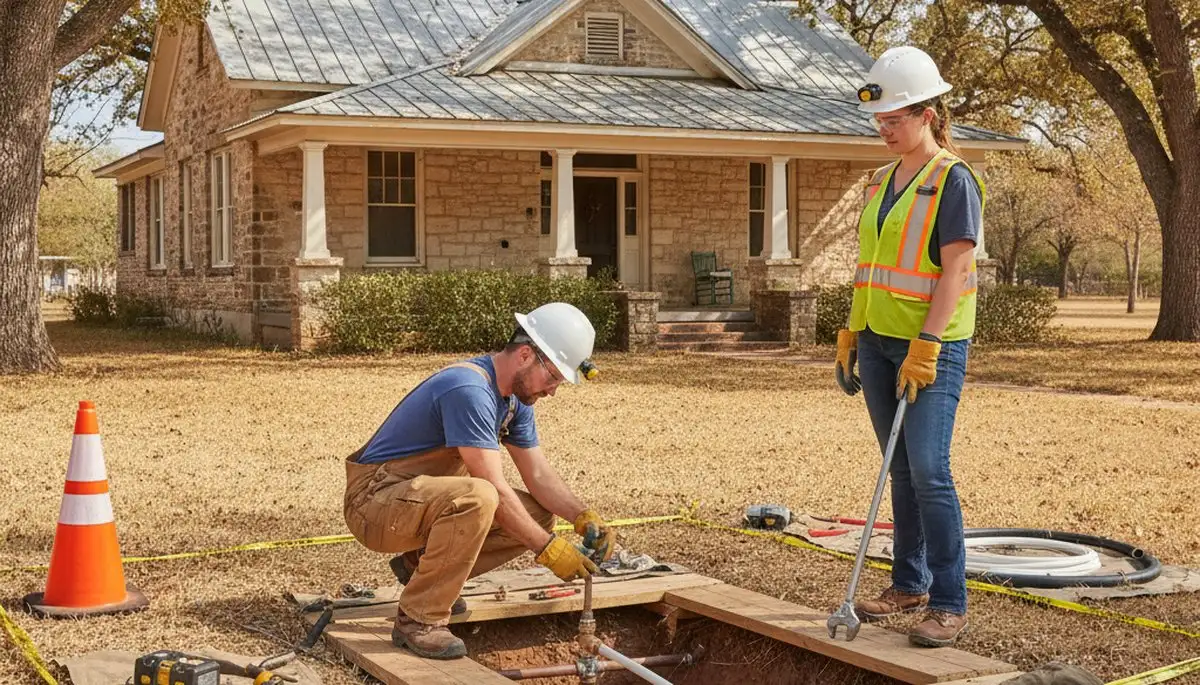 Austin, TX emergency plumbing repair service truck for fast leak and pipe repairs