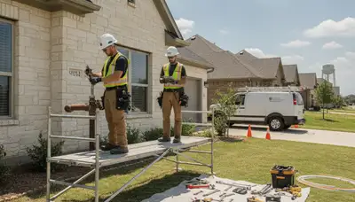 Austin, TX plumbing repair technician providing emergency leak and pipe repair service
