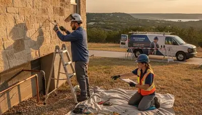 Plumbing repair team in Austin, TX providing emergency leak and pipe repair services