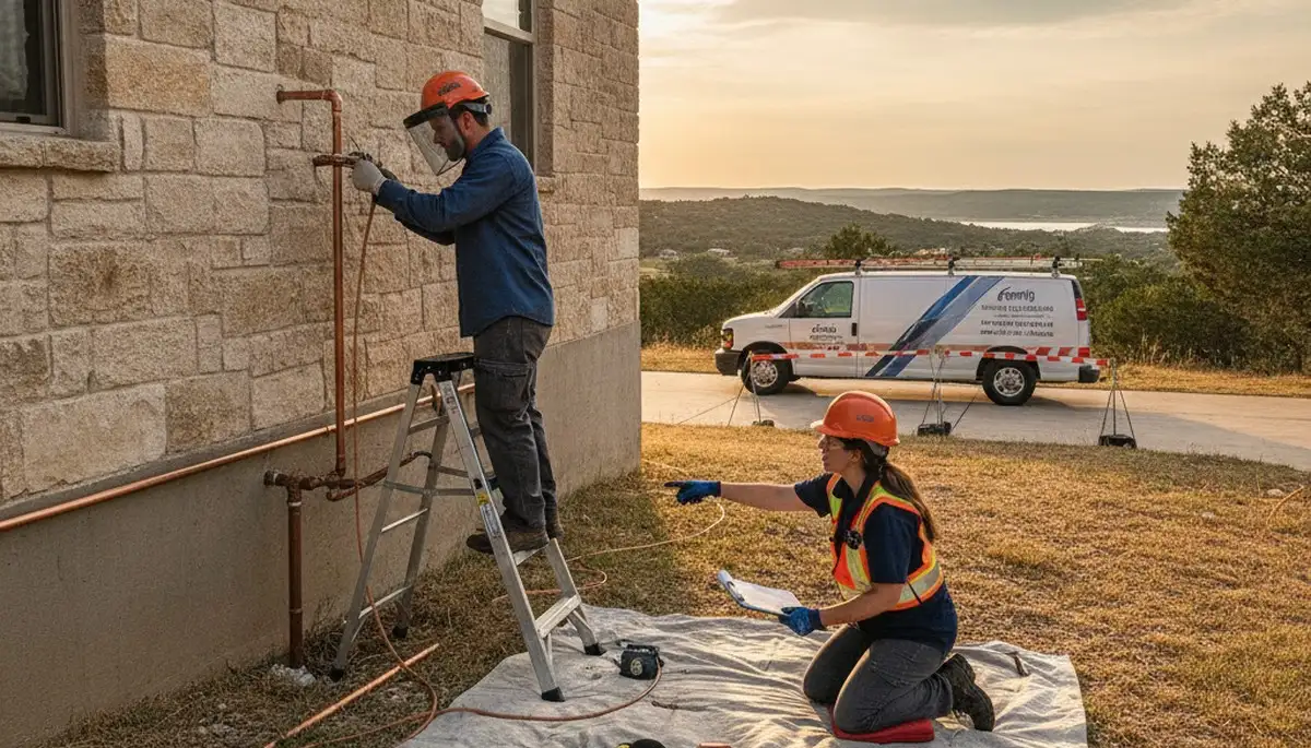 Austin, TX plumber providing emergency plumbing repair service for residential and commercial customers