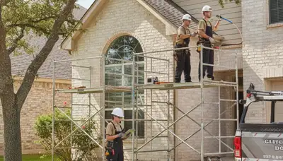Austin, TX emergency plumber repairing a pipe for a plumbing repair service