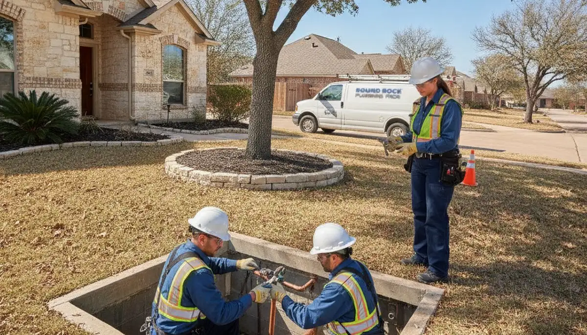 Austin, TX plumbing repair service van for emergency leak and pipe repairs