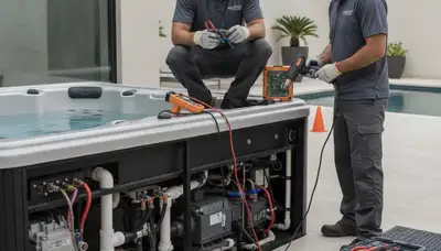 Spa repair service in Austin, TX for home spas, handled by local plumbing professionals